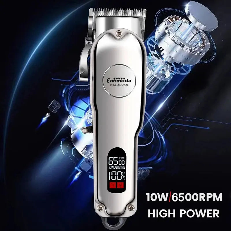 Professional All-Metal Low Noise Pet Clipper - 3H Runtime & Carbon Steel Blade PawBayPets