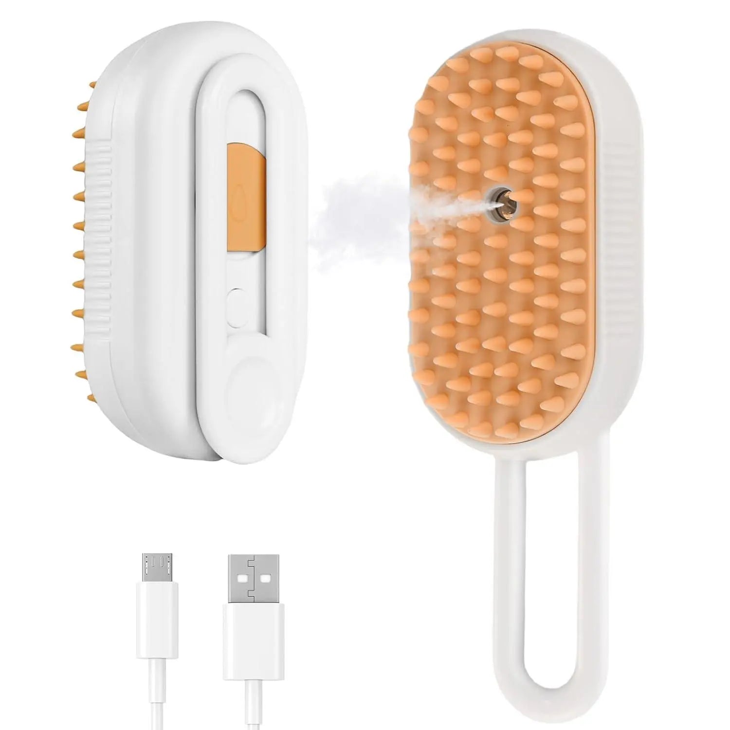 Rechargeable Anti - static Multifunctional Cat Steam Massage & Hair - shedding Comb - PawBayPets