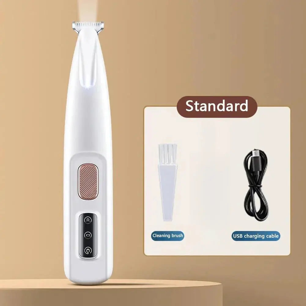 Rechargeable Cordless Pet Paw Trimmer - LED Light & Quiet Grooming Tool PawBayPets