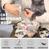 Self-Adherent Cat Restraint Wrap - Anti-Bite & Scratch Control PawBayPets