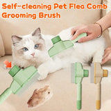 🔥Groom Your Pet with Ease - Self-cleaning Flea Comb Pet Grooming Brush - PawBayPets