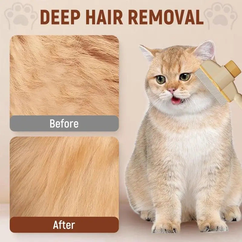 🔥Groom Your Pet with Ease - Self-cleaning Flea Comb Pet Grooming Brush - PawBayPets
