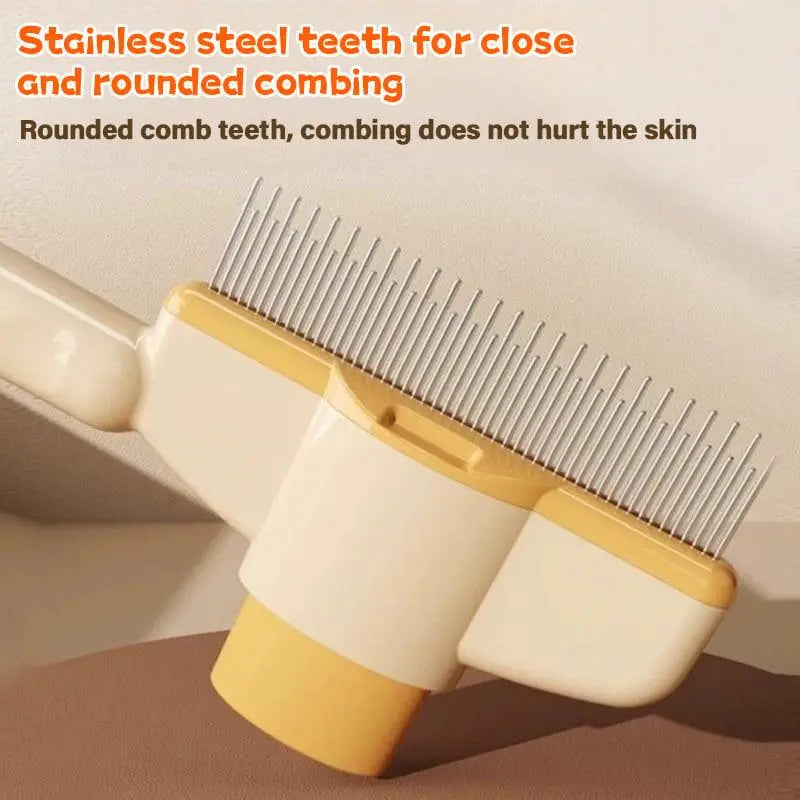 🔥Groom Your Pet with Ease - Self-cleaning Flea Comb Pet Grooming Brush - PawBayPets