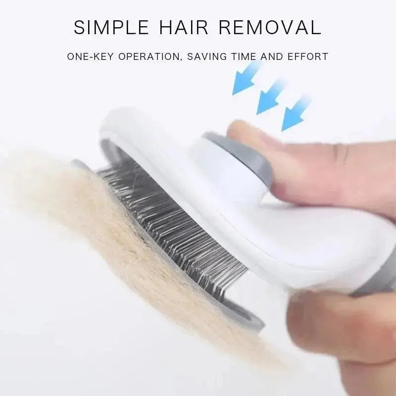 Pet Hair Remover & Grooming Tools: Self-Cleaning Dog Brush, Cat Comb for Dogs and Cats Accessories - PawBayPets