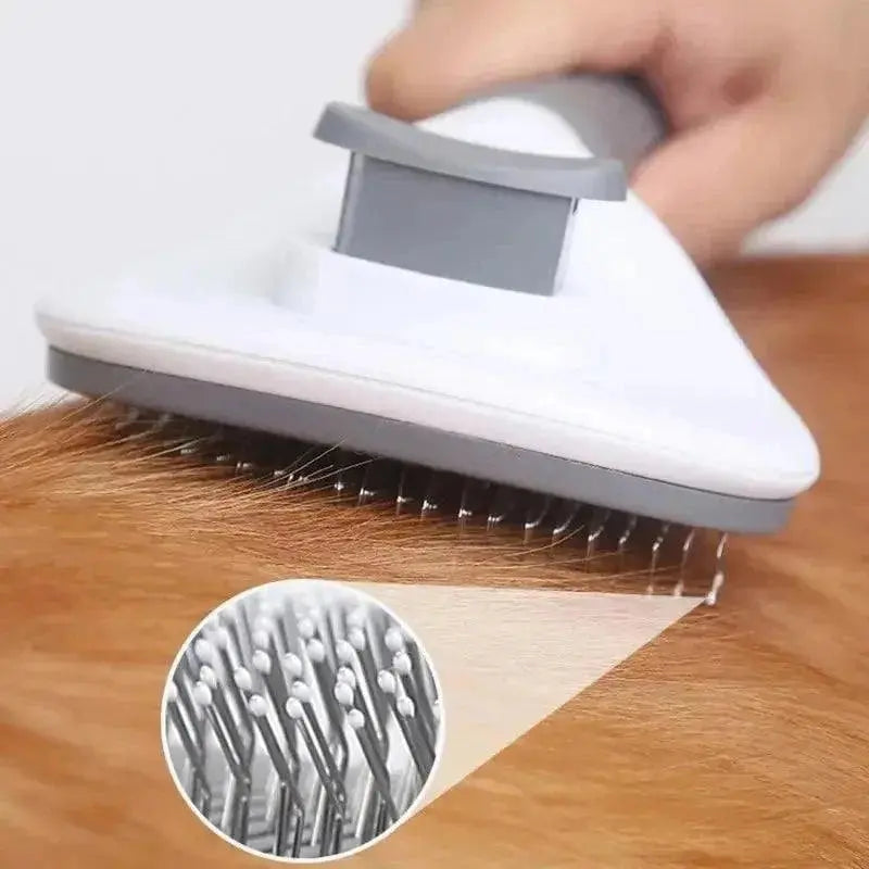 Pet Hair Remover & Grooming Tools: Self-Cleaning Dog Brush, Cat Comb for Dogs and Cats Accessories - PawBayPets