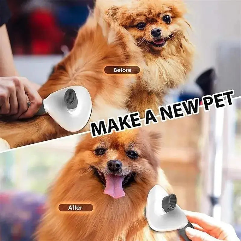 Pet Hair Remover & Grooming Tools: Self-Cleaning Dog Brush, Cat Comb for Dogs and Cats Accessories - PawBayPets