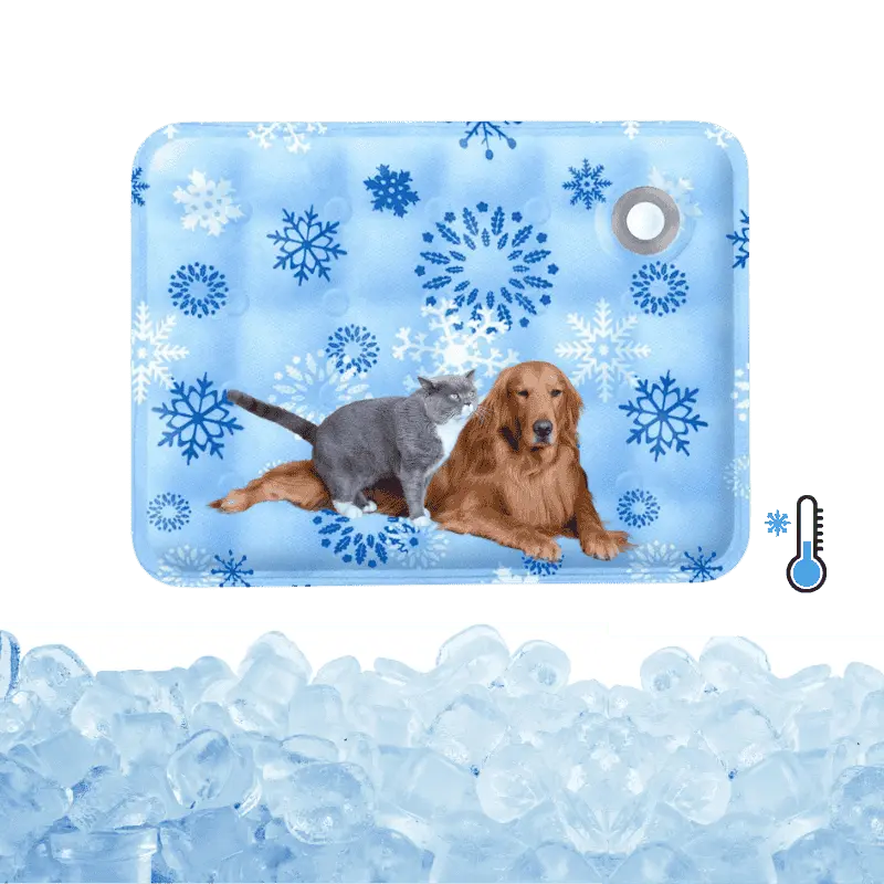 Self-Cooling Gel Mat for Pets - Auto Temperature Control, Portable & Reversible PawBayPets