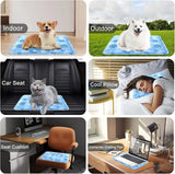Self-Cooling Gel Mat for Pets - Auto Temperature Control, Portable & Reversible PawBayPets