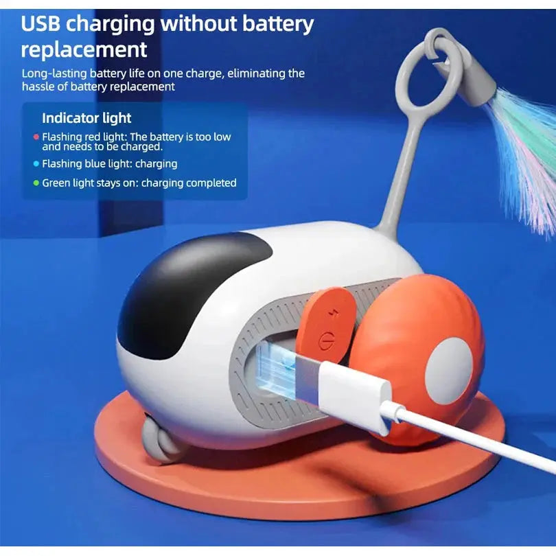 Smart Auto-Avoid Pet Car Toy - Interactive Cat & Dog USB Charging PawBayPets