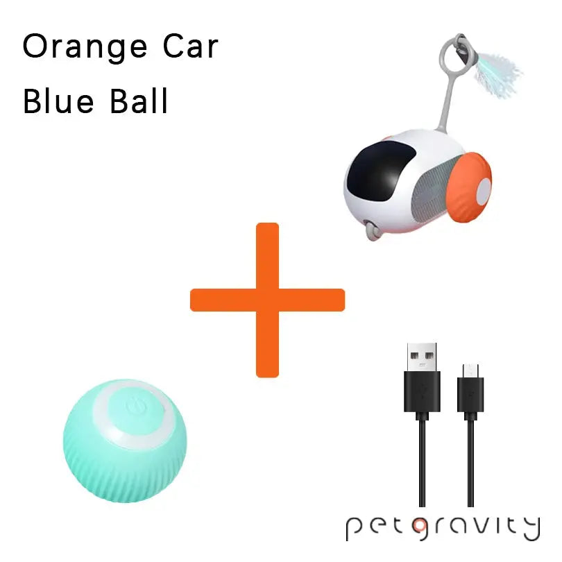 Smart Auto-Avoid Pet Car Toy - Interactive Cat & Dog USB Charging PawBayPets