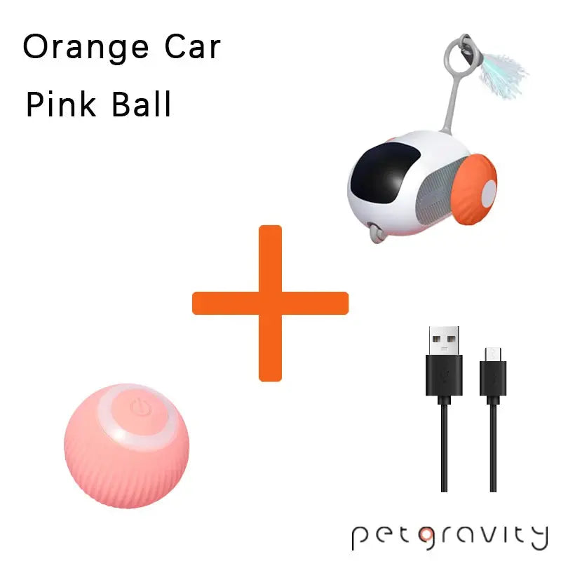 Smart Auto-Avoid Pet Car Toy - Interactive Cat & Dog USB Charging PawBayPets