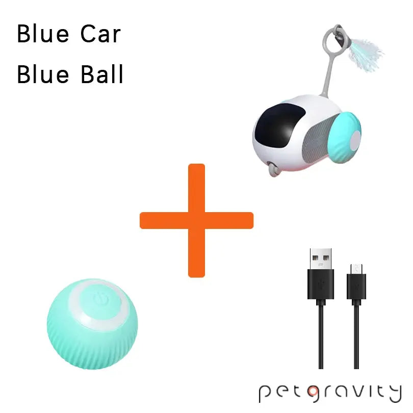 Smart Auto-Avoid Pet Car Toy - Interactive Cat & Dog USB Charging PawBayPets