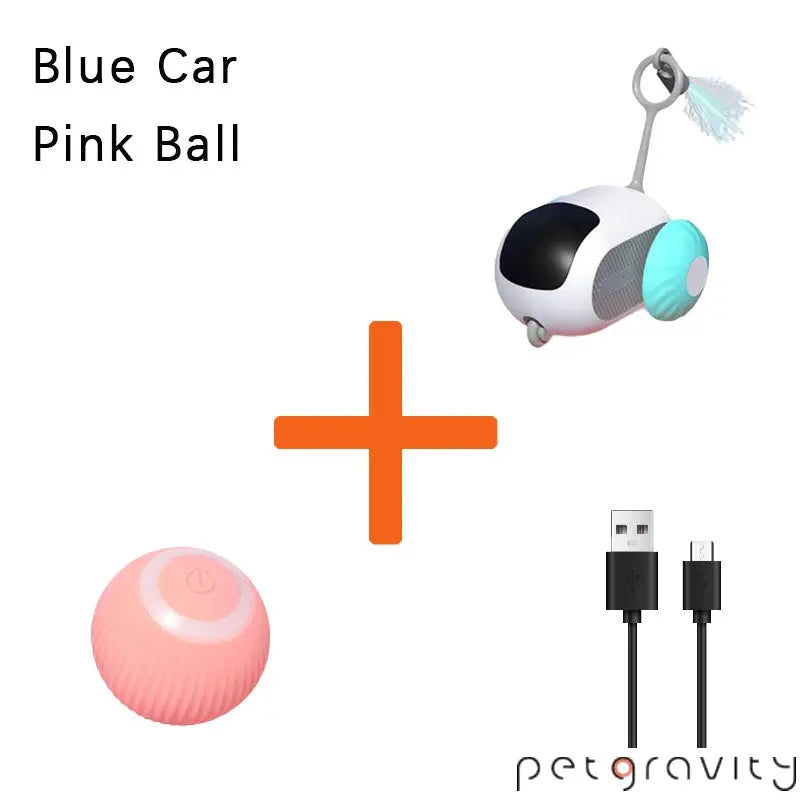 Smart Auto-Avoid Pet Car Toy - Interactive Cat & Dog USB Charging PawBayPets