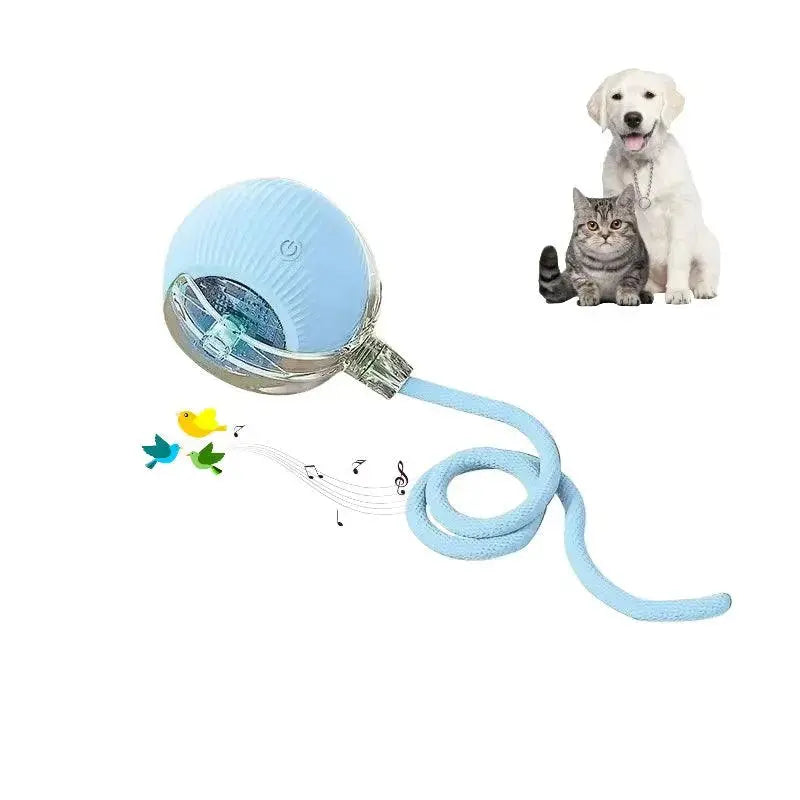 Smart Paw Rolling Ball™ - With Rope - PawBayPets