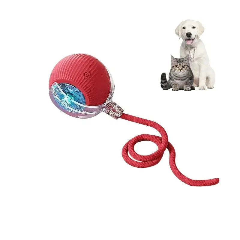 Smart Paw Rolling Ball™ - With Rope - PawBayPets