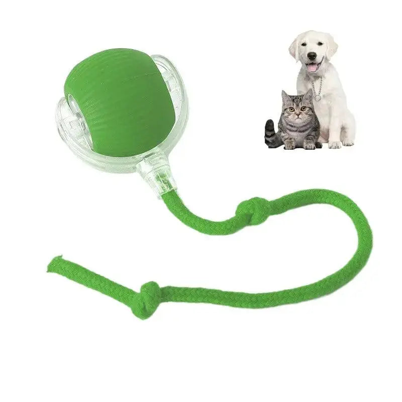 Smart Paw Rolling Ball™ - With Rope - PawBayPets