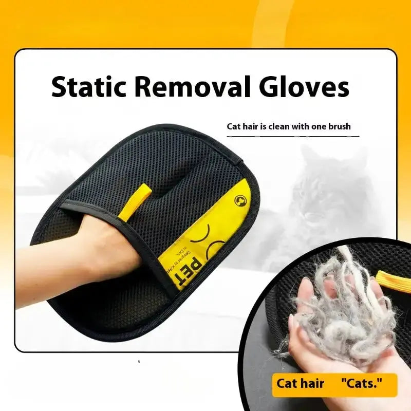Two-Sided Static Hair Remover Glove - Pet Grooming & Cleaning Tool PawBayPets