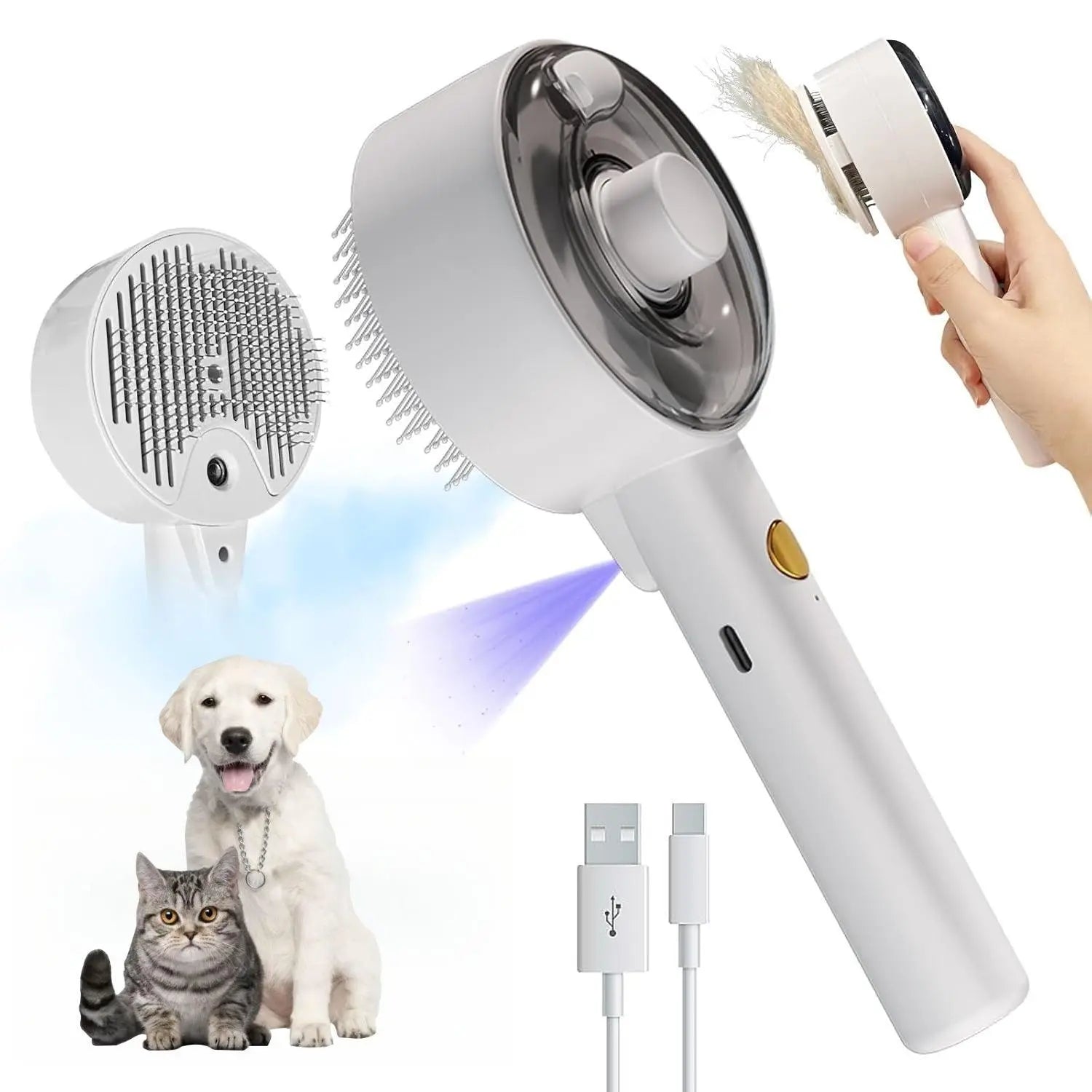 UV Sterilization Spray Massage Comb For Cats and Dogs - PawBayPets