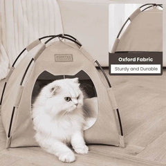 Portable Cat Tent Bed – Foldable, Breathable & All-Season Comfort - PawBayPets